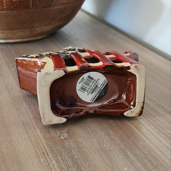 ⭐ Empire Candle Co. Patriotic Star Tealight Holder – American Flag Ceramic 6” - Picture 11 of 16